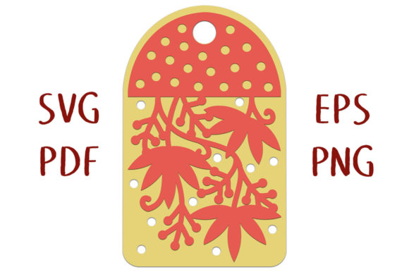 Autumn Vine Layered Gift Tag: A 3D SVG Shape for Cozy Handmade Projects