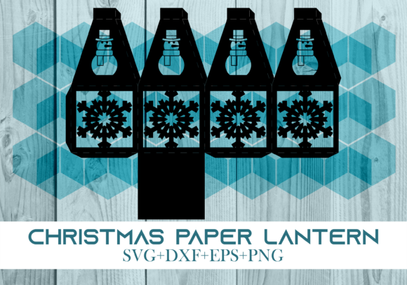 Christmas Paper Lantern Series 0448: Festive 3D SVG for Seasonal Branding