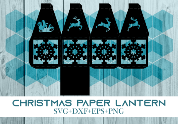 Christmas Paper Lantern Series 0453: A 3D SVG for Festive Branding