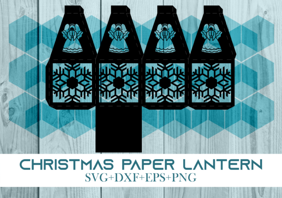 Christmas Paper Lantern Series 0498: 3D SVG Review