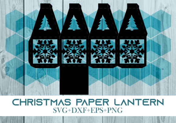 Christmas Paper Lantern Series 0545: A 3D SVG That Elevates Holiday Branding