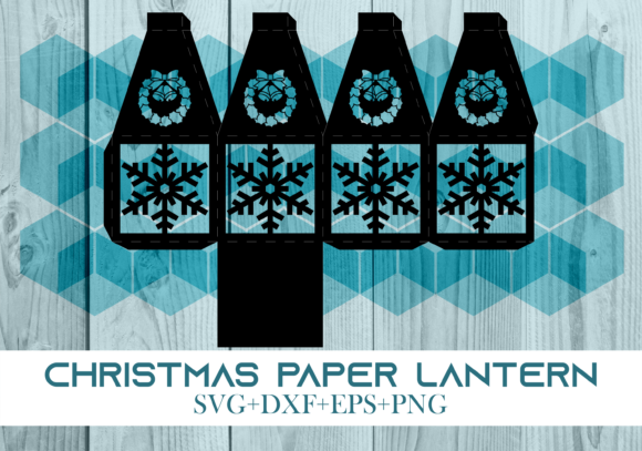 Christmas Paper Lantern Series 0548: A 3D SVG That Brings Holiday Cheer to Design Projects