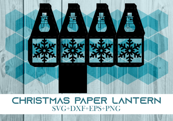 Christmas Paper Lantern Series 0552: A 3D SVG That Elevates Holiday Branding