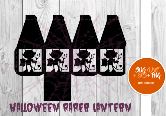 Halloween Paper Lantern Series 066: 3D SVG Shape for Holiday Branding