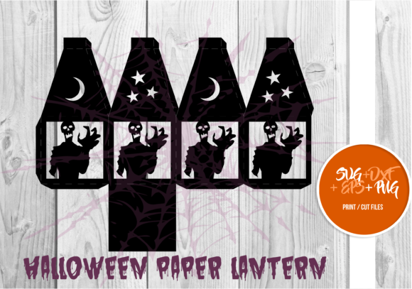 Halloween Paper Lantern Series 069: Festive 3D SVG for Seasonal Branding & Packaging