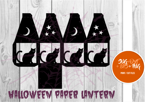 Halloween Paper Lantern Series 092: A 3D SVG Shape for Seasonal Content Design