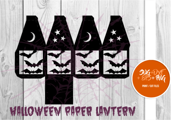 Halloween Paper Lantern Series 094: 3D SVG for Seasonal Branding