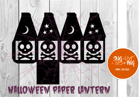 Halloween Paper Lantern Series 098: 3D SVG for Holiday Decor & Creative Selling
