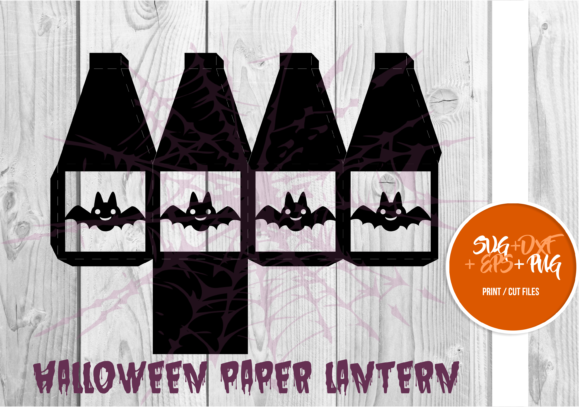 Halloween Paper Lantern Series 103: A 3D SVG Design for Seasonal Blog Branding