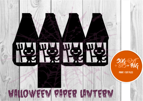 Halloween Paper Lantern Series 113: A 3D SVG Shape That Elevates Seasonal Design Projects