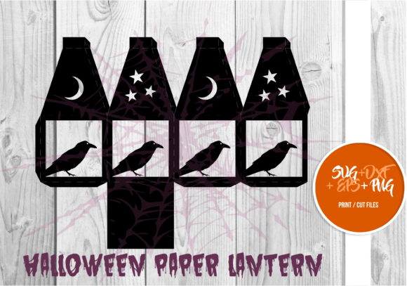 Halloween Paper Lantern Series 120 – 3D SVG Shape for Holiday Crafts